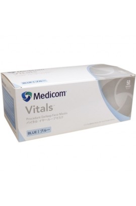 Medicom Vitals 藍色三層外科口罩 (50片裝)